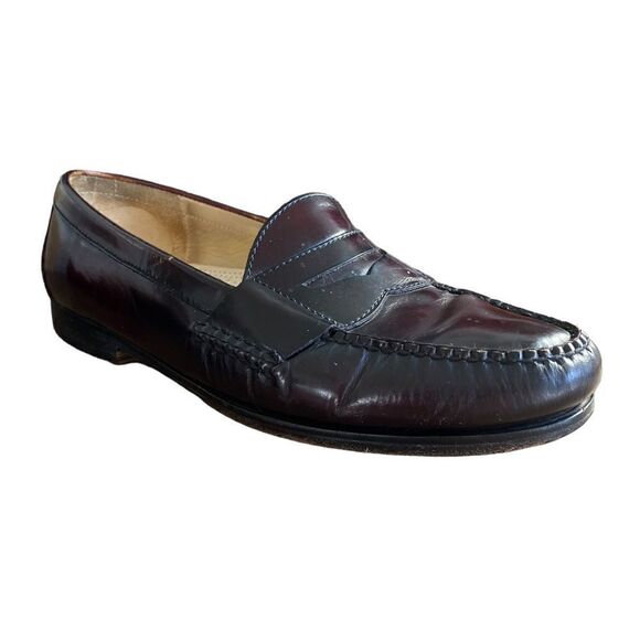 Men's Cole Haan Pinch Penny Loafers Burgandy Size 12 D - Picture 4 of 12